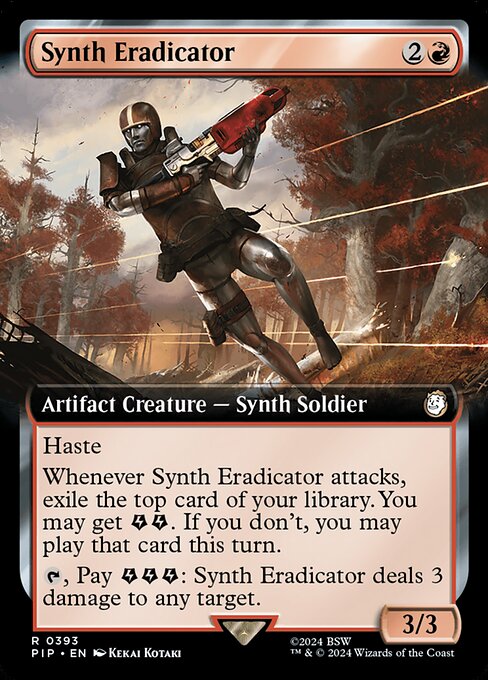 Synth Eradicator - Fallout Rare Card