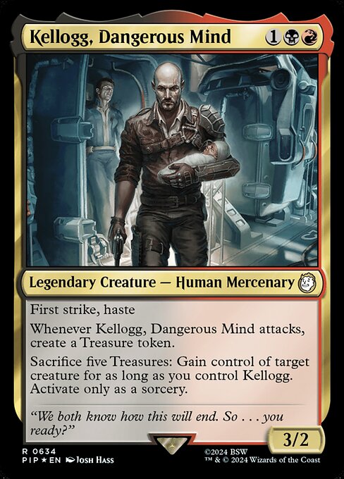 Kellogg, Dangerous Mind - Fallout Rare Card