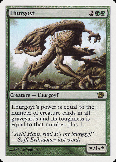 Lhurgoyf - Eighth Edition Rare Card
