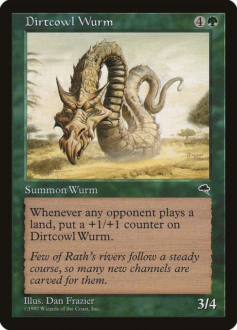 Dirtcowl Wurm - Tempest Rare Card