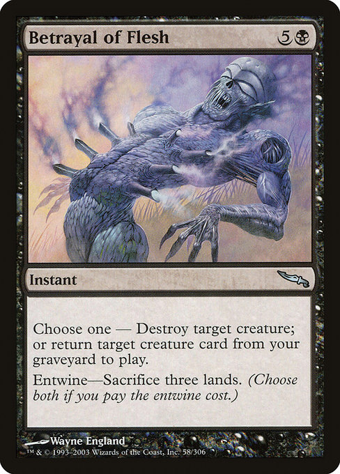 Betrayal of Flesh - Mirrodin Uncommon Card