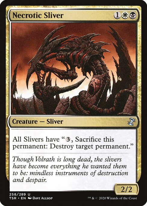 Necrotic Sliver - Time Spiral Remastered Uncommon Card