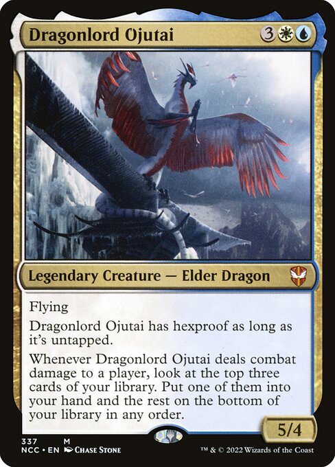 Dragonlord Ojutai - New Capenna Commander Mythic Card