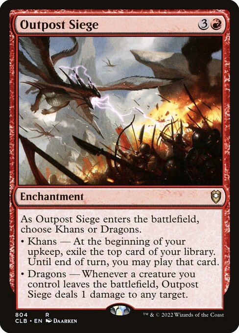 Outpost Siege - Commander Legends: Battle for Baldur's Gate Rare Card