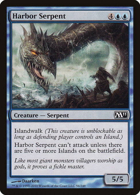Harbor Serpent - Magic 2011 Common Card