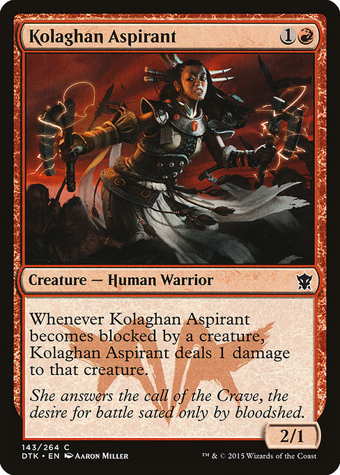 Kolaghan Aspirant - Dragons of Tarkir Common Card