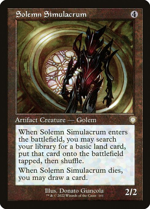Solemn Simulacrum - The Brothers' War Commander Rare Card
