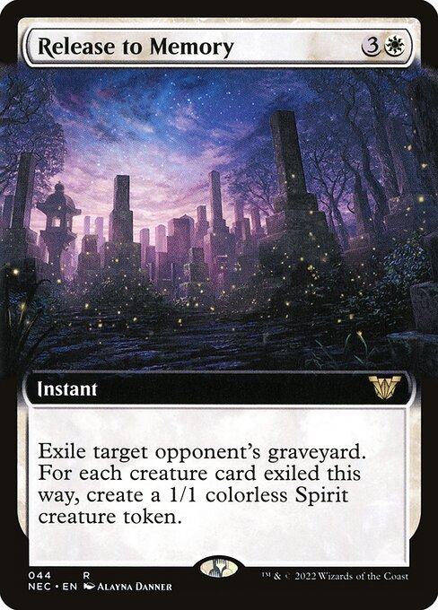 Release to Memory - Neon Dynasty Commander Rare Card