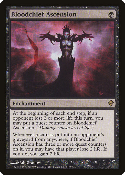 Bloodchief Ascension - Zendikar Rare Card