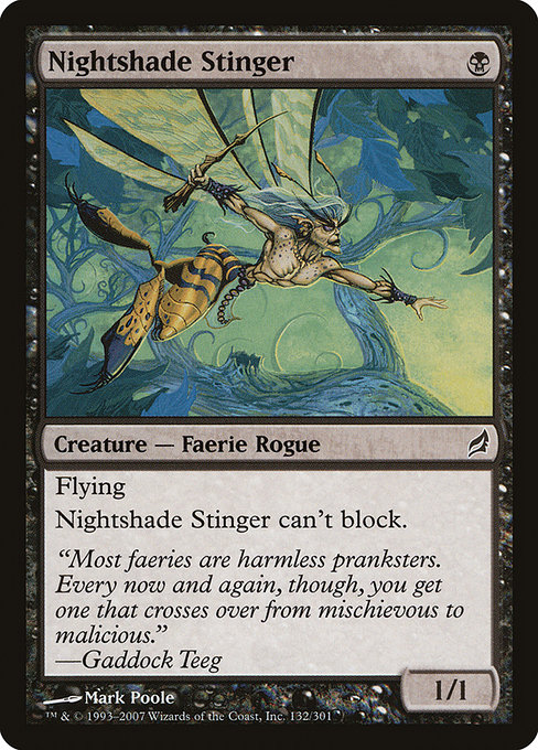 Nightshade Stinger - Lorwyn Common Card