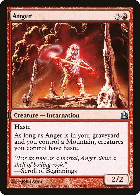 Anger - Commander 2011 Uncommon Card
