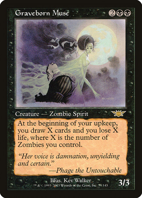 Graveborn Muse - Legions Rare Card
