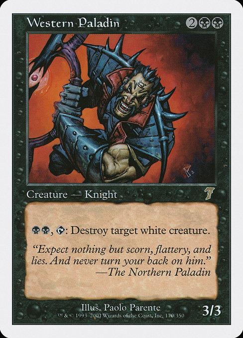 Western Paladin - Seventh Edition Rare Card