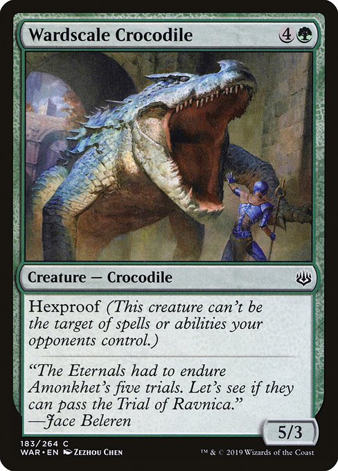 Wardscale Crocodile - War of the Spark Common Card