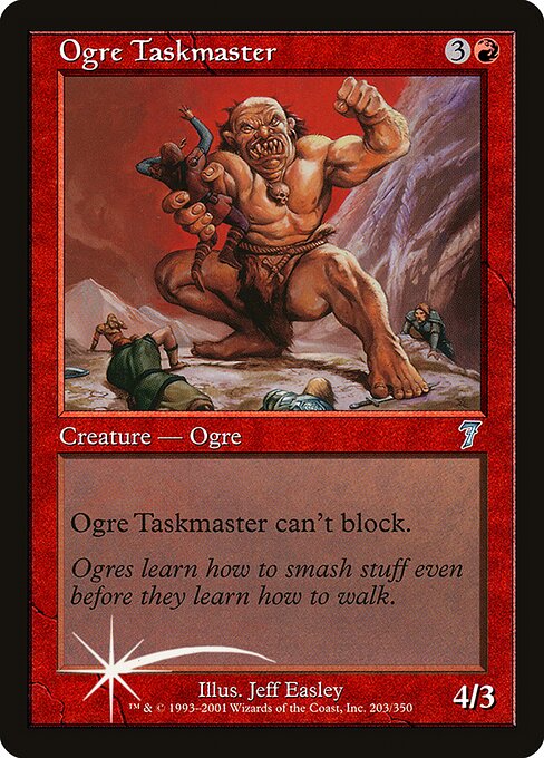 Ogre Taskmaster - Seventh Edition Uncommon Card