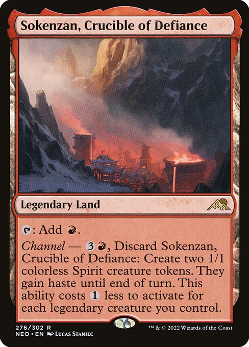 Sokenzan, Crucible of Defiance - Kamigawa: Neon Dynasty Rare Card