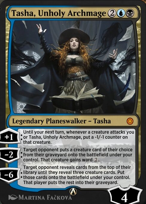Tasha, Unholy Archmage - Alchemy Horizons: Baldur's Gate Mythic Card