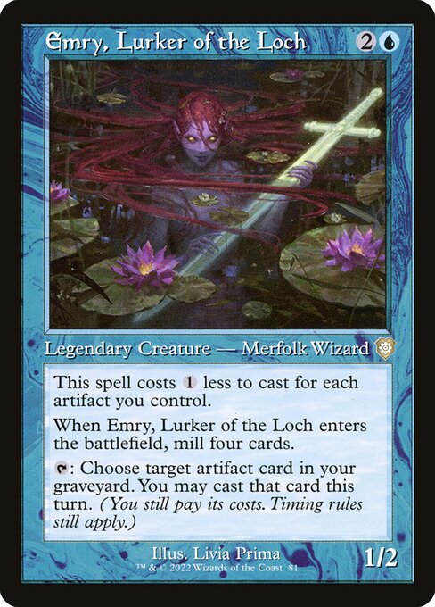 Emry, Lurker of the Loch - The Brothers' War Commander Rare Card