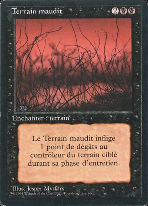 Cursed Land - Foreign Black Border Uncommon Card