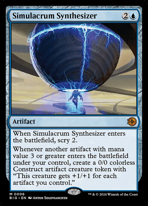 Simulacrum Synthesizer - The Big Score Mythic Card