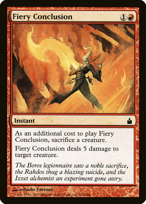 Fiery Conclusion - Ravnica: City of Guilds Common Card
