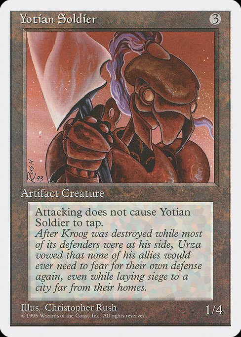 Yotian Soldier - Fourth Edition Common Card