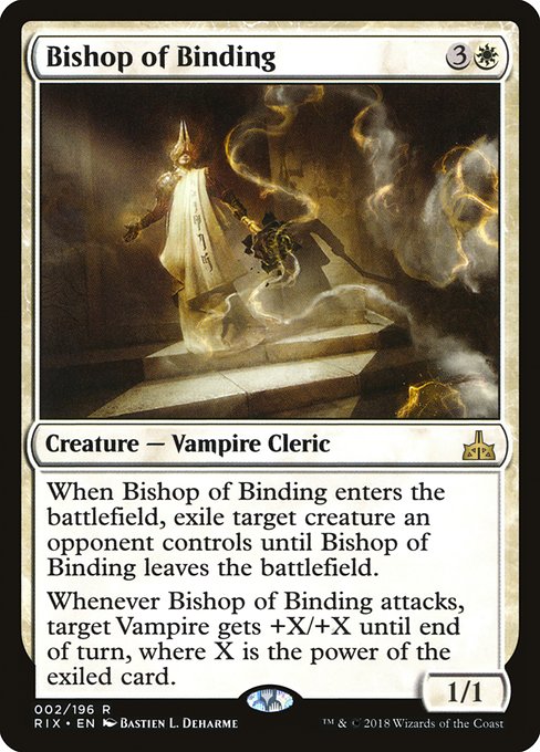 Bishop of Binding - Rivals of Ixalan Rare Card