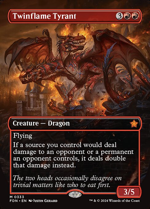 Twinflame Tyrant - Foundations Mythic Card