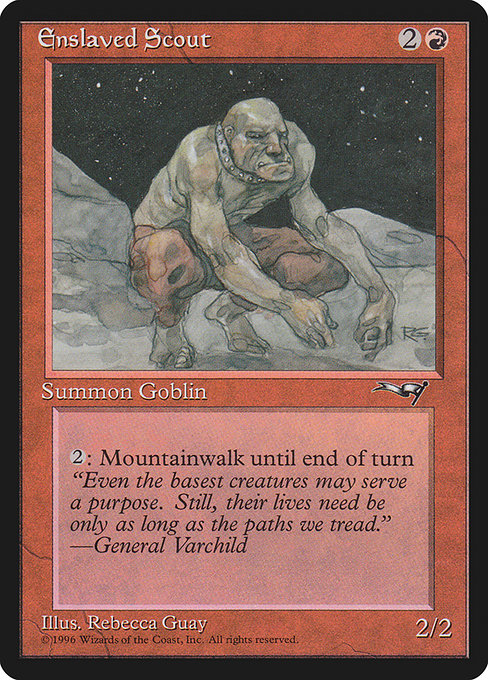 Enslaved Scout - Alliances Common Card