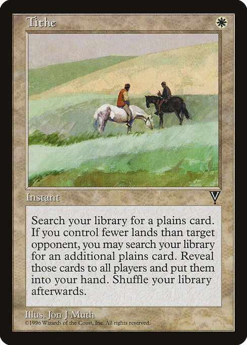 Tithe - Visions Rare Card