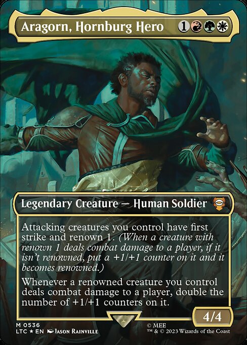 Aragorn, Hornburg Hero - Tales of Middle-earth Commander Mythic Card