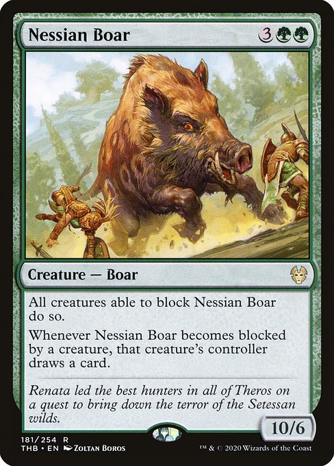 Nessian Boar - Theros Beyond Death Rare Card
