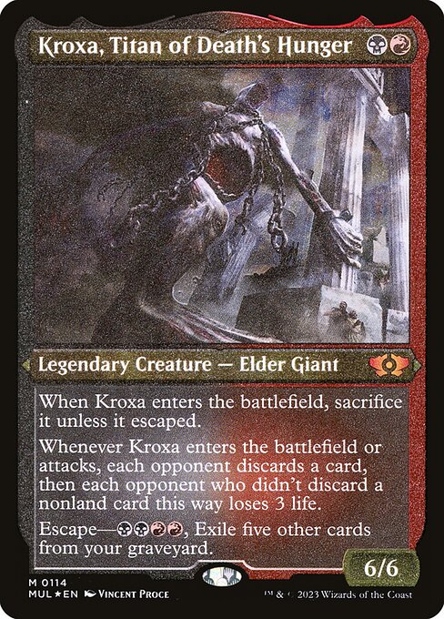 Kroxa, Titan of Death's Hunger - Multiverse Legends Mythic Card
