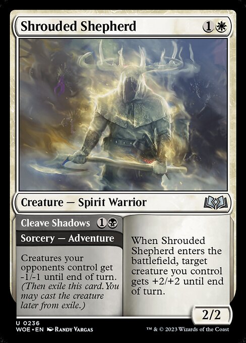Shrouded Shepherd // Cleave Shadows - Wilds of Eldraine Uncommon Card