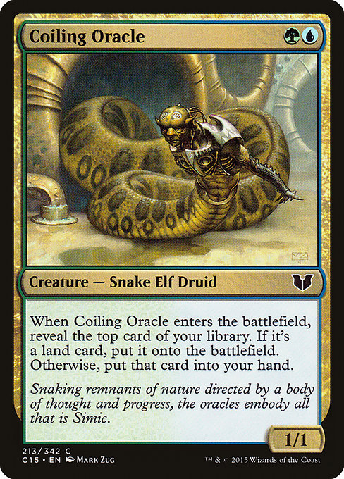 Coiling Oracle - Commander 2015 Common Card