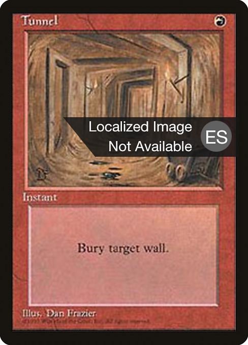 Tunnel - Fourth Edition Foreign Black Border Uncommon Card