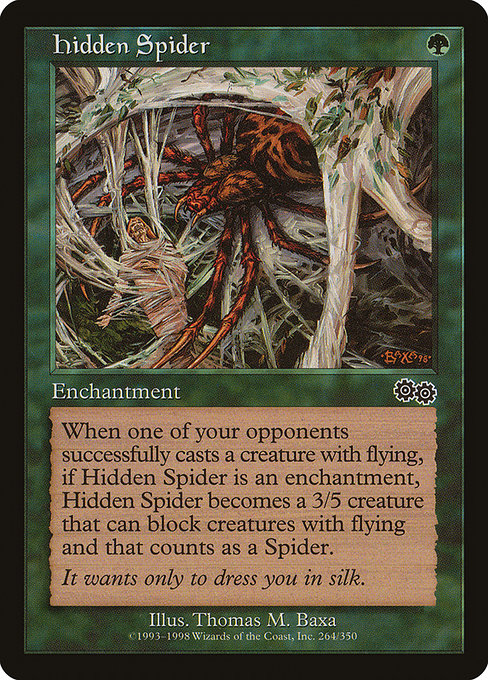 Hidden Spider - Urza's Saga Common Card