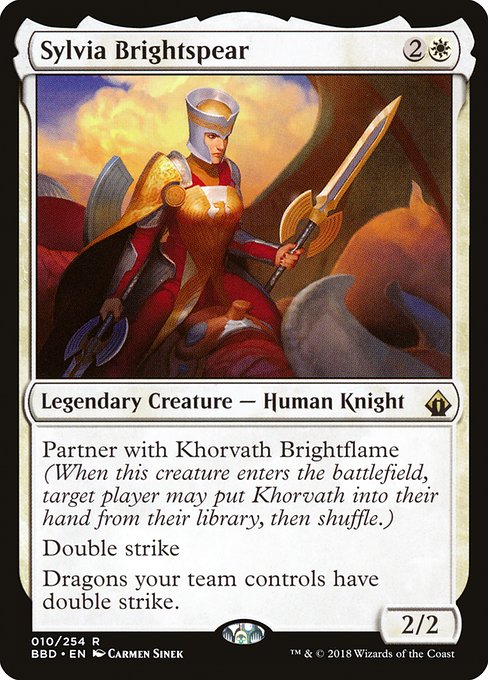 Sylvia Brightspear - Battlebond Rare Card