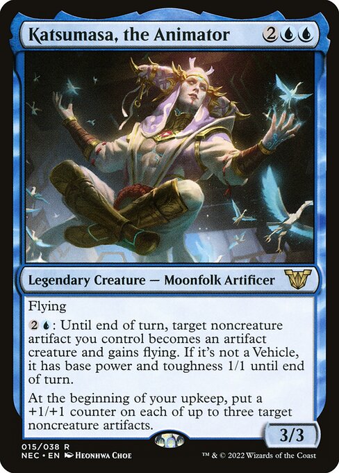 Katsumasa, the Animator - Neon Dynasty Commander Rare Card