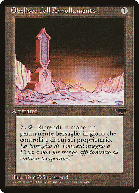 Obelisk of Undoing - Rinascimento Uncommon Card