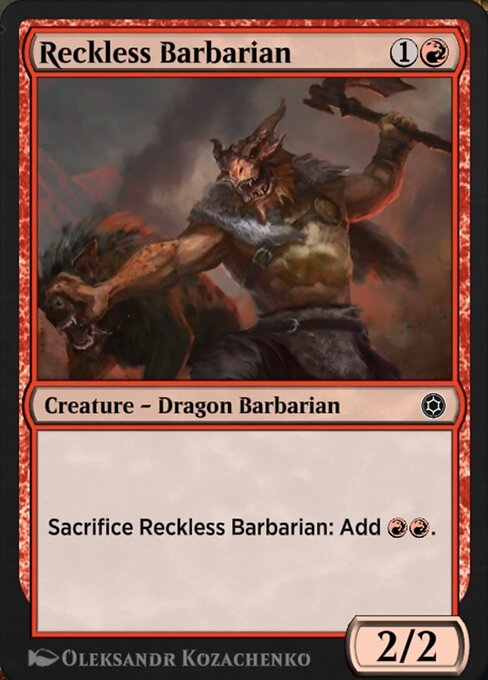 Reckless Barbarian - Alchemy Horizons: Baldur's Gate Common Card