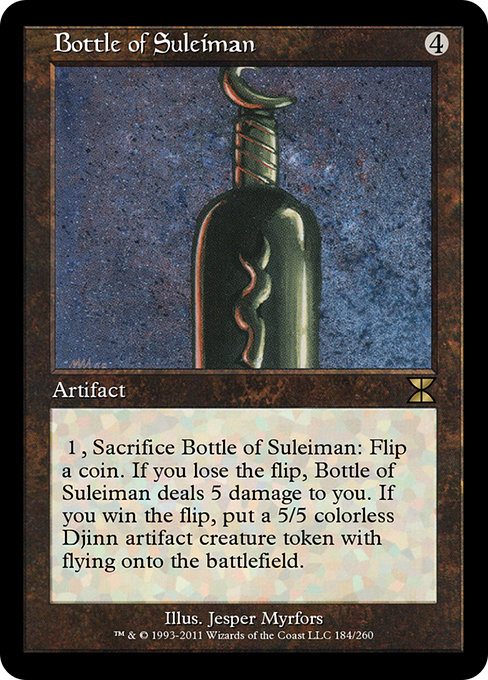 Bottle of Suleiman - Masters Edition IV Rare Card