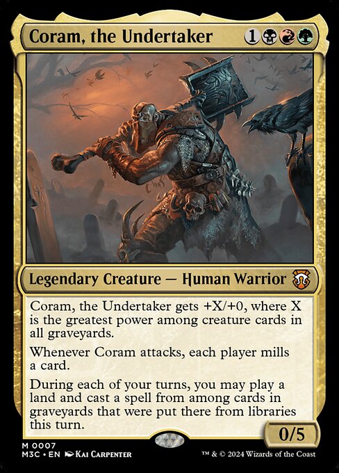 Coram, the Undertaker - Modern Horizons 3 Commander Mythic Card
