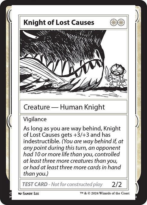 Knight of Lost Causes - Mystery Booster 2 Rare Card