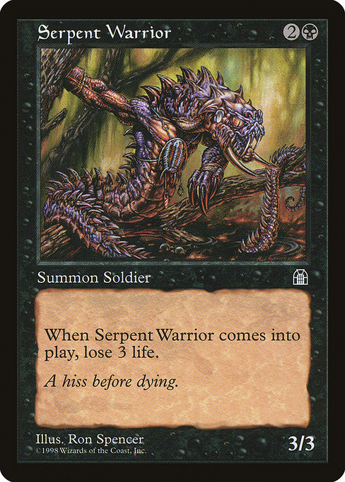 Serpent Warrior - Stronghold Common Card