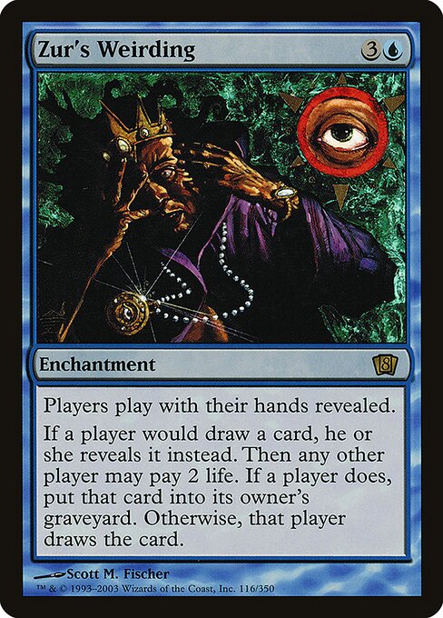 Zur's Weirding - Eighth Edition Rare Card