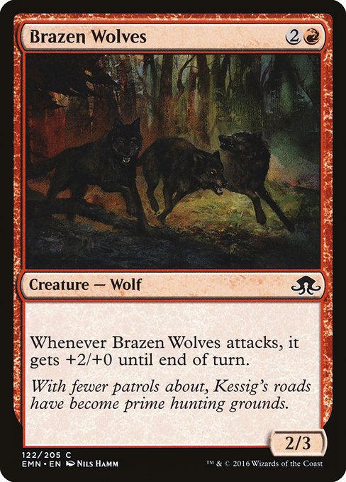 Brazen Wolves - Eldritch Moon Common Card
