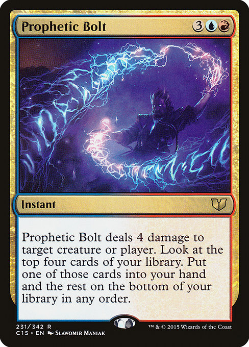 Prophetic Bolt - Commander 2015 Rare Card