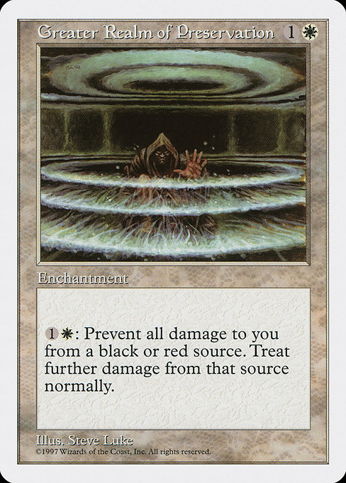 Greater Realm of Preservation - Fifth Edition Uncommon Card