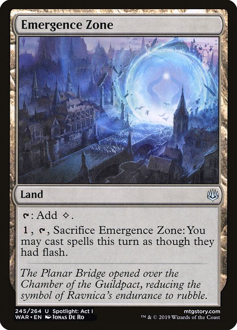 Emergence Zone - War of the Spark Uncommon Card